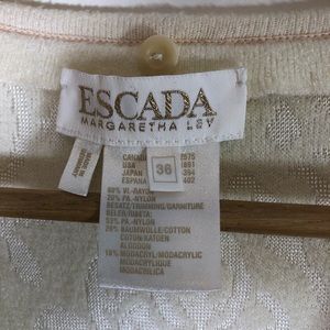 Escada Sweaters - Escada by Margaretha Ley Jacquard Cardigan Escada Sweaters - Escada by Margaretha Ley Jacquard Cardigan
